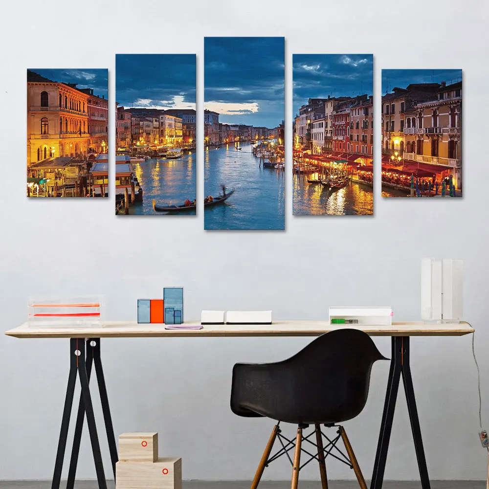 Картина на холсте с принтом Венеции современная картина домашний декор