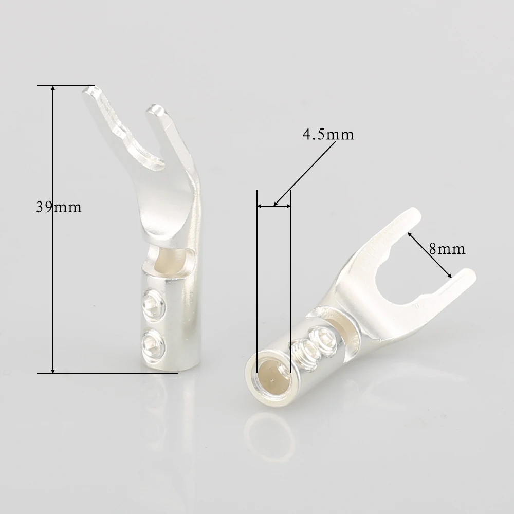 Audiocrast VSY00G/S/R/CU 24K золотистый/серебристый/родиевый/медный прочный медный штекер