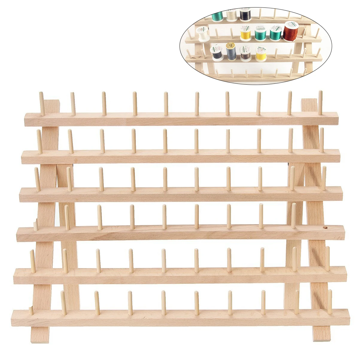 Складная деревянная стойка для ниток стеллаж выставки товаров держит Органайзер
