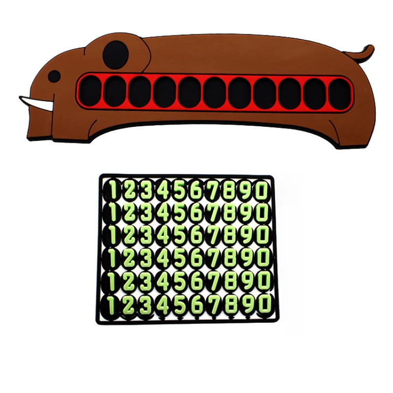 Временная парковочная карта трехмерный конический цифровой движущийся номер