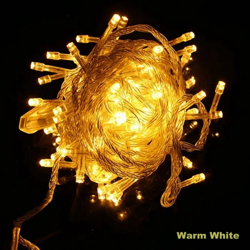 Warm white Водонепроницаемые светодиодные сказочные огни AC220V 110V 10M 20M 100M светодиодные гирлянды Рождественские огни декор для рождественской гирлянды дворовая площадь - Испускаемый цвет: Warm white