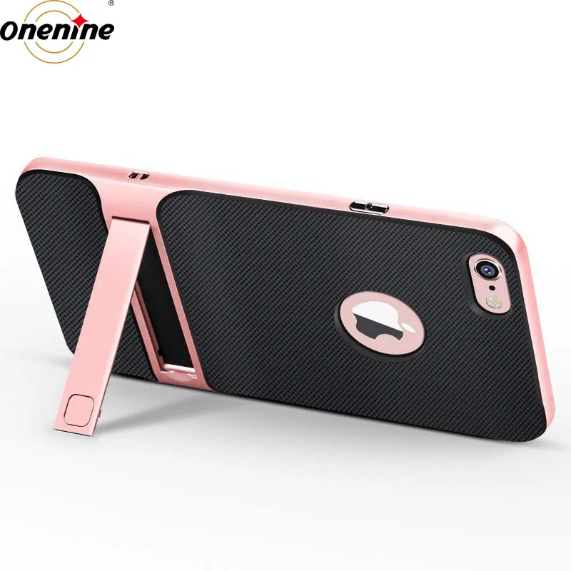 Роскошный Новый гибридный Чехол 3D с подставкой для iPhone 6 6s 7 8 Plus задняя крышка из