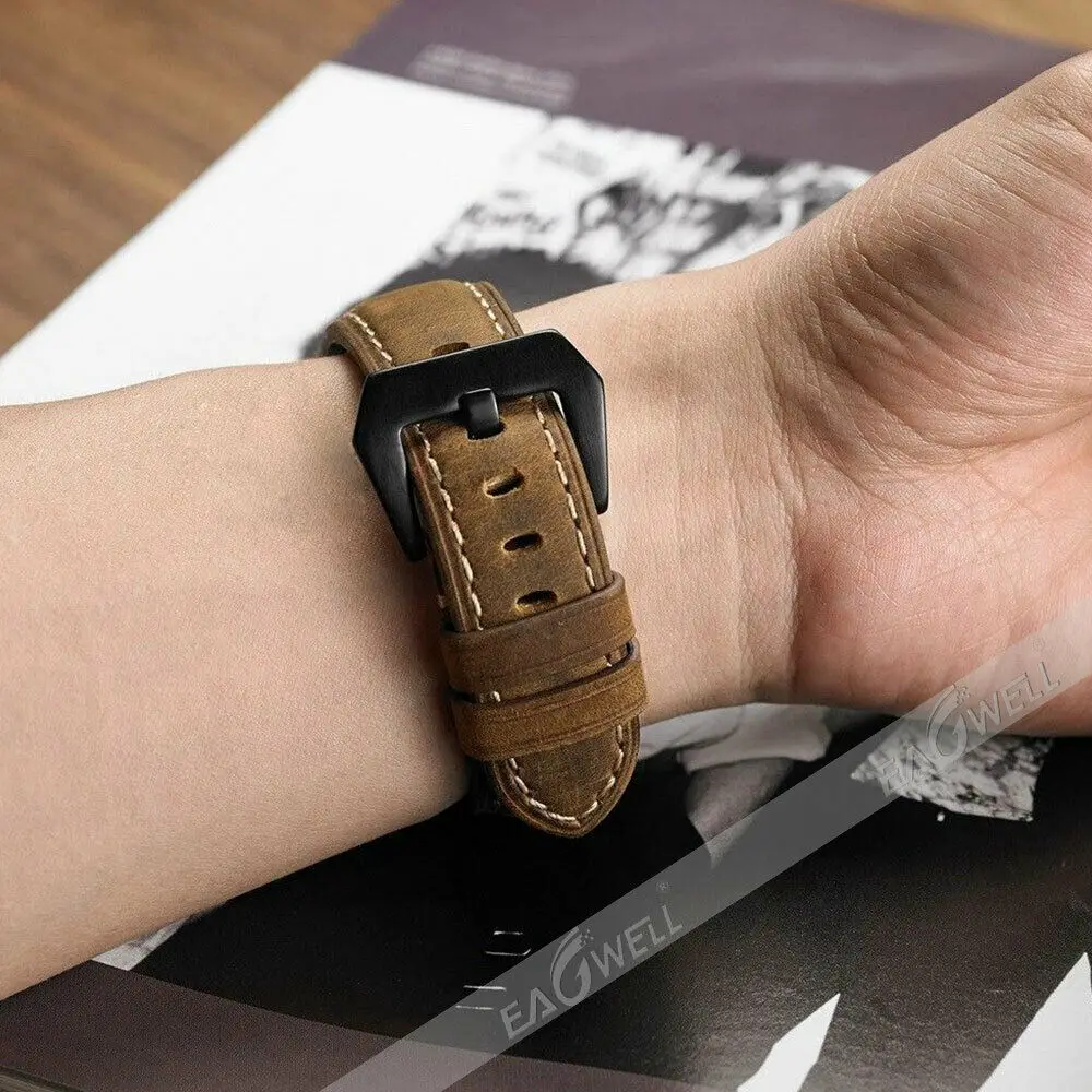 

Leather Watch Band Replacement Wristband Adjustable Length Universal 26mm Bracelet Strap Simple Loop Band Classic Watchband Belt