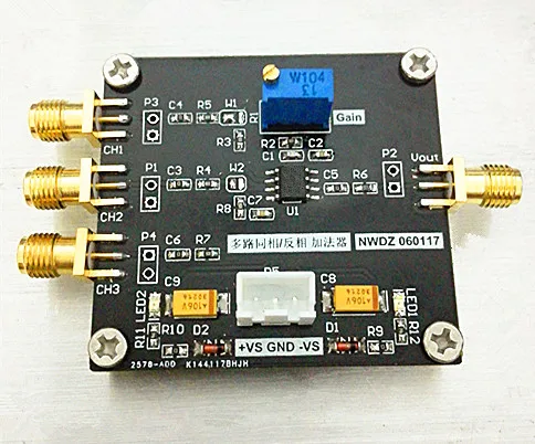 

Noise Adder of Multi-channel Adder with In-phase Inverse Wideband Precision Gain Adjustable Amplifier