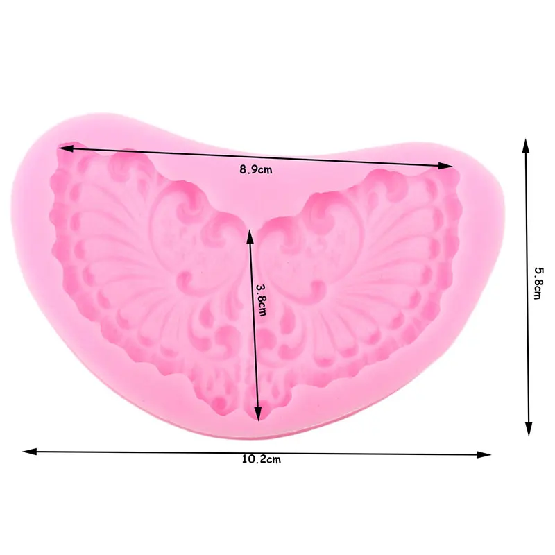 Силиконовые формы с изображением крыльев Ангела рельефная рамка конфеты