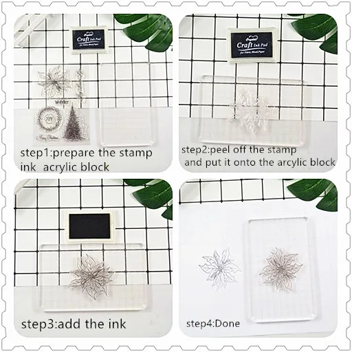 14x14 прозрачные штампы/печать для скрапбукинга/фотоальбома | Дом и сад