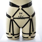 90S БДСМ Для женщин Фетиш Нижнее белье подвязки Пастель Гот Liguer пояс с резинками для чулок привязной ремень бюстгальтер восторженные одежда