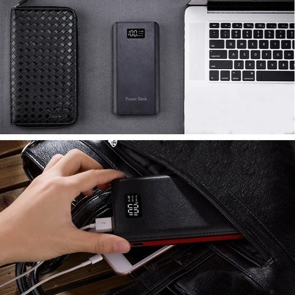 Xiaomi горячая Распродажа 30000 мАч Внешний аккумулятор 4 USB порта с двойным входным портом цифровой дисплей портативное зарядное устройство Аксессуары для мобильных телефонов