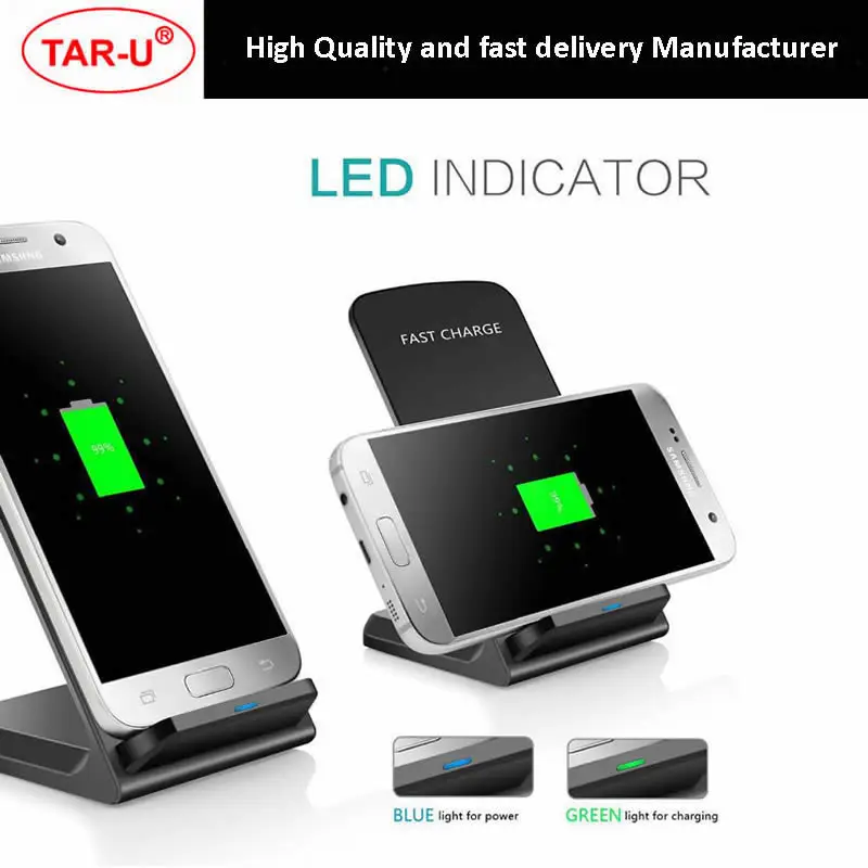 Qi Беспроводное зарядное устройство Quick charge 2 0 Быстрая зарядка для iphone 8/X/XR Samsung S7/S8