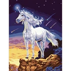 Набор для вышивки крестиком, с изображением лошади, 11 карат, мультяшный Радужный Единорог