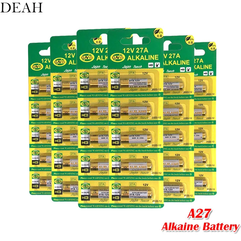 30x12 V 27A Alkaine аккумуляторы G27A MN27 MS27 GP27A A27 L828 V27GA ALK27A A27BP K27A VR27 R27A для дверной звонок сигнализация Пульт дистанционного управления