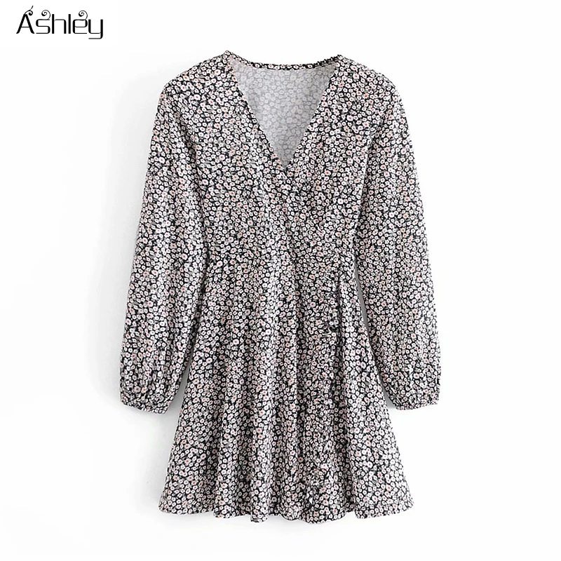 

Ashley Holiday boho women leopard print lace a-line skirt ruffled High waist elastic skirts lady Casual skirt summer 2021