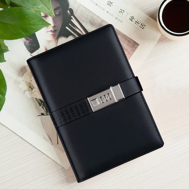 Запираемый блокнот формата A5 с твердым паролем 2020 Органайзер журнал