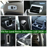 tail trunk hook b pillar handle gear box base seat belt cover trim matte interior for land rover defender 110 2020 2022