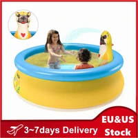 1 5m inflatable swimming pool with sea otter sprinkle kids pool for indoor backyard garden summer water party bathtub
