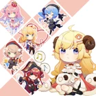 Youtuber Vtuber Hololive Himemori Luna Houshou морской Tsunomaki Watame аниме акриловая фигурка брелок сумки кулон подарок