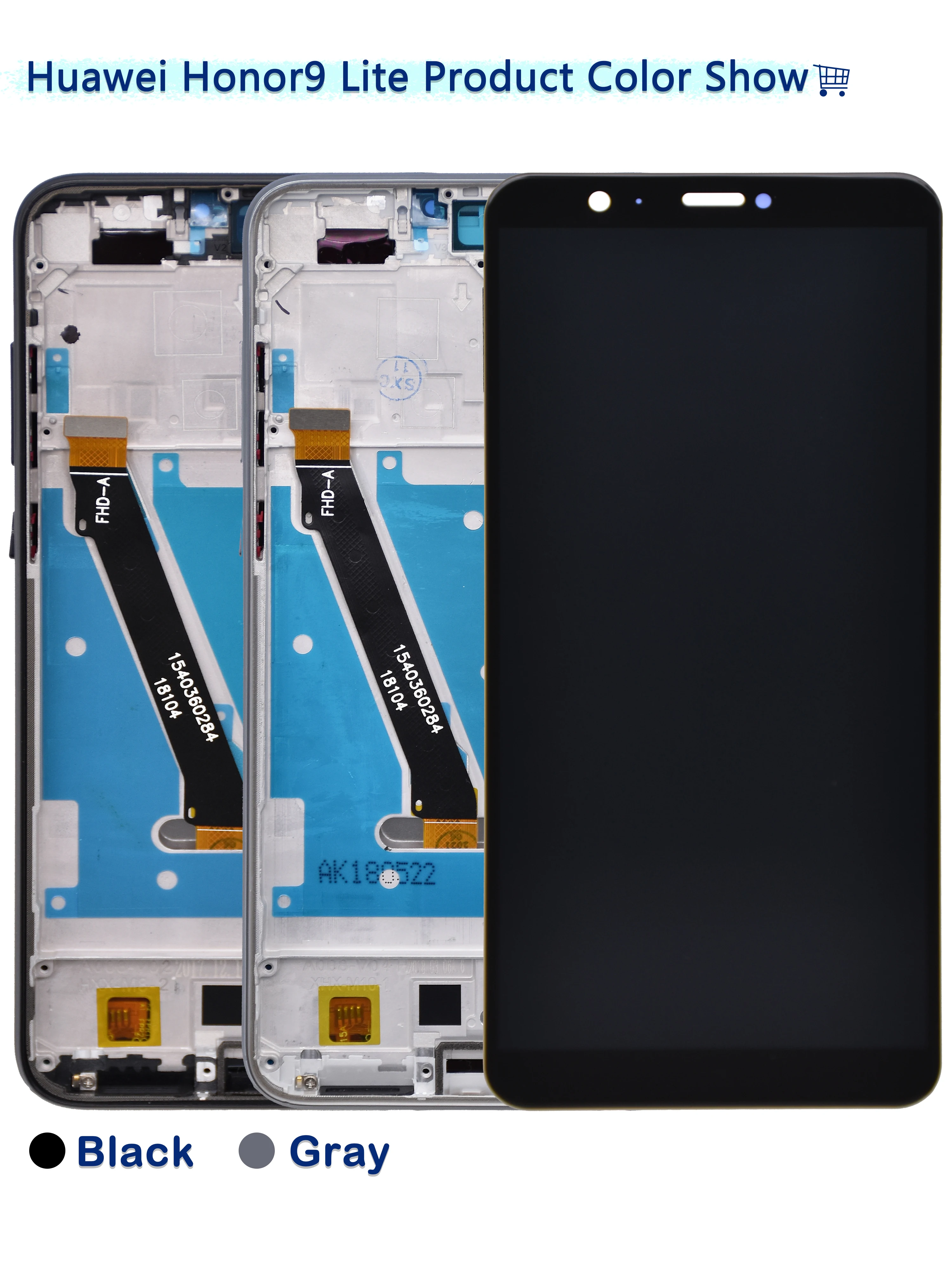 Pantalla LCD Original de 5,65 pulgadas para Huawei Honor 9 Lite, pantalla t&aacute;ctil LCD con marco-5