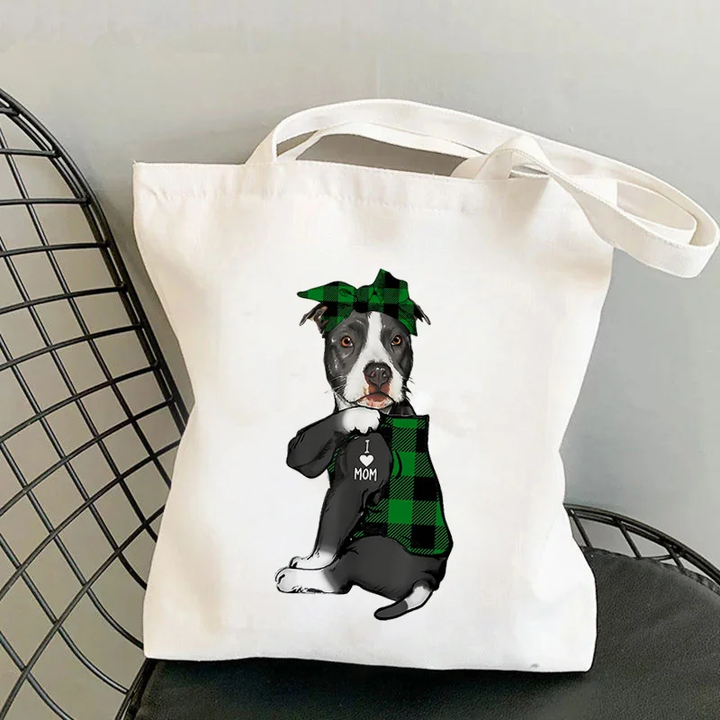 

Женская Холщовая Сумка-тоут с принтом «Я люблю маму»