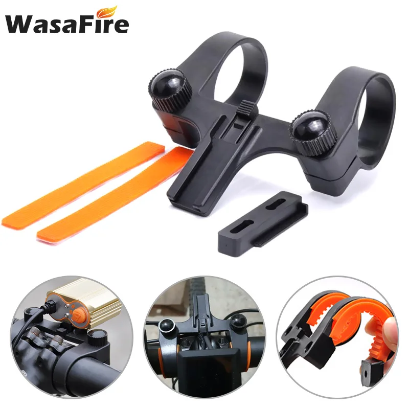 Держатель велосипедного фонаря с двумя отверстиями Переднее Крепление на