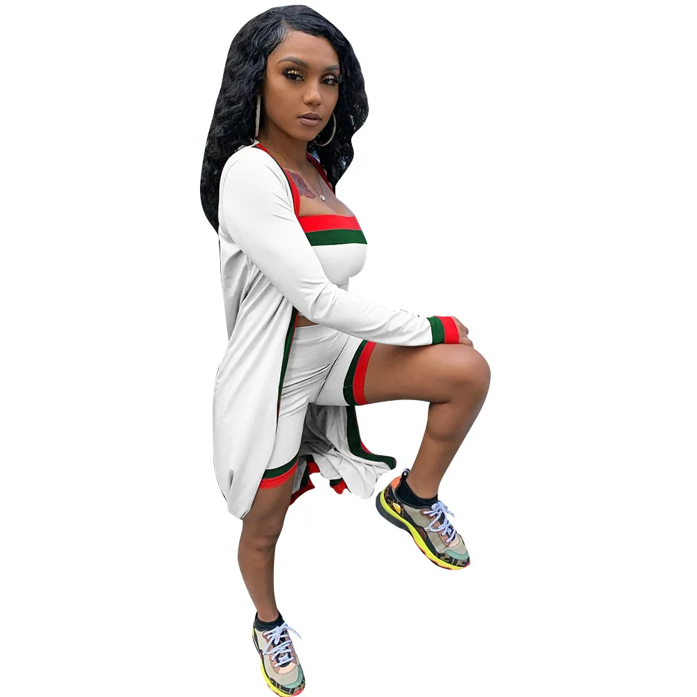 

40MN1070 Autumn Winter Women Casual Fashion Solid Outdoor Home Three Piece Set Tracksuit Sweatsuit Outfits Hot 2020