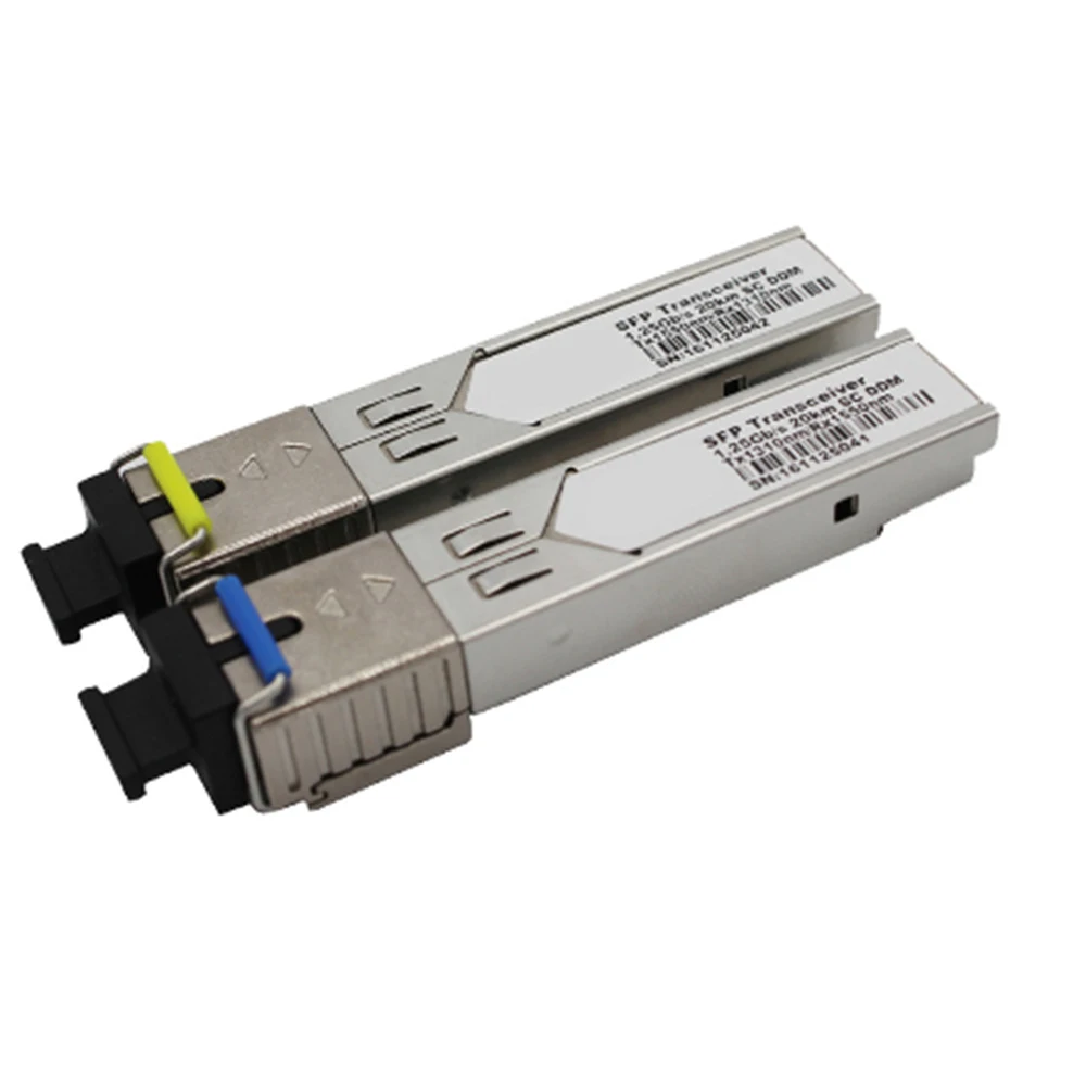 Одноволоконный одномодовый трансивер 1 25 ГБ/сек. SFP 20 км 1310nm SC DDM | Мобильные