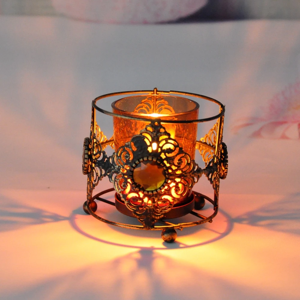 Металлические подсвечники полое резное в стиле &quotРетро&quot подсвечник для