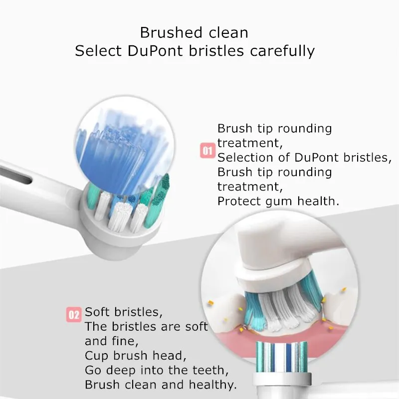 4 шт. сменные головки для электрической зубной щётки Oral B|Насадки зубных щеток| |