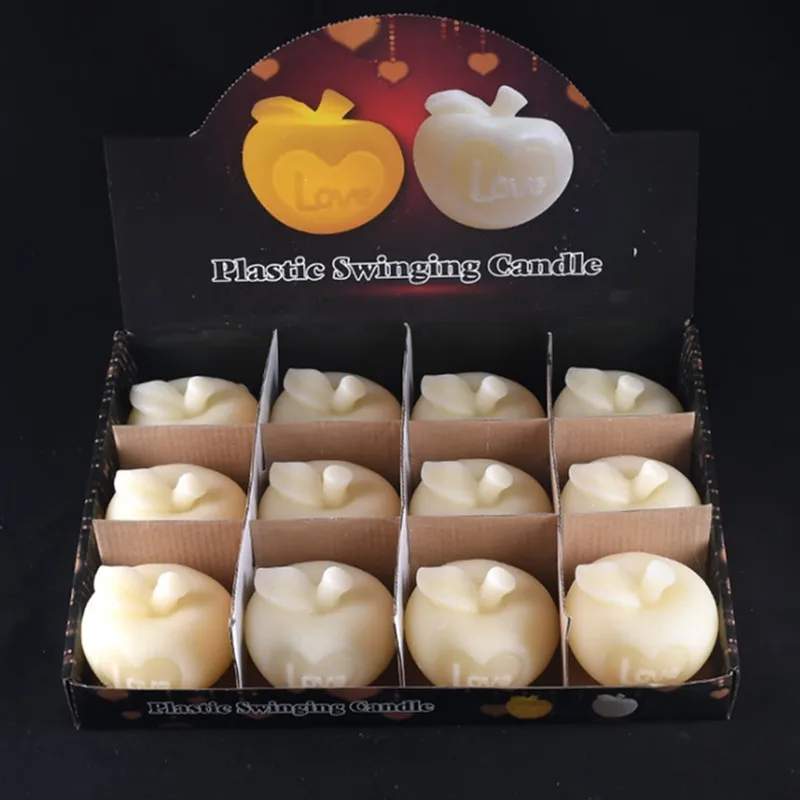 Имитация яблока ароматерапия фруктовая свеча подарок на день рождения торт