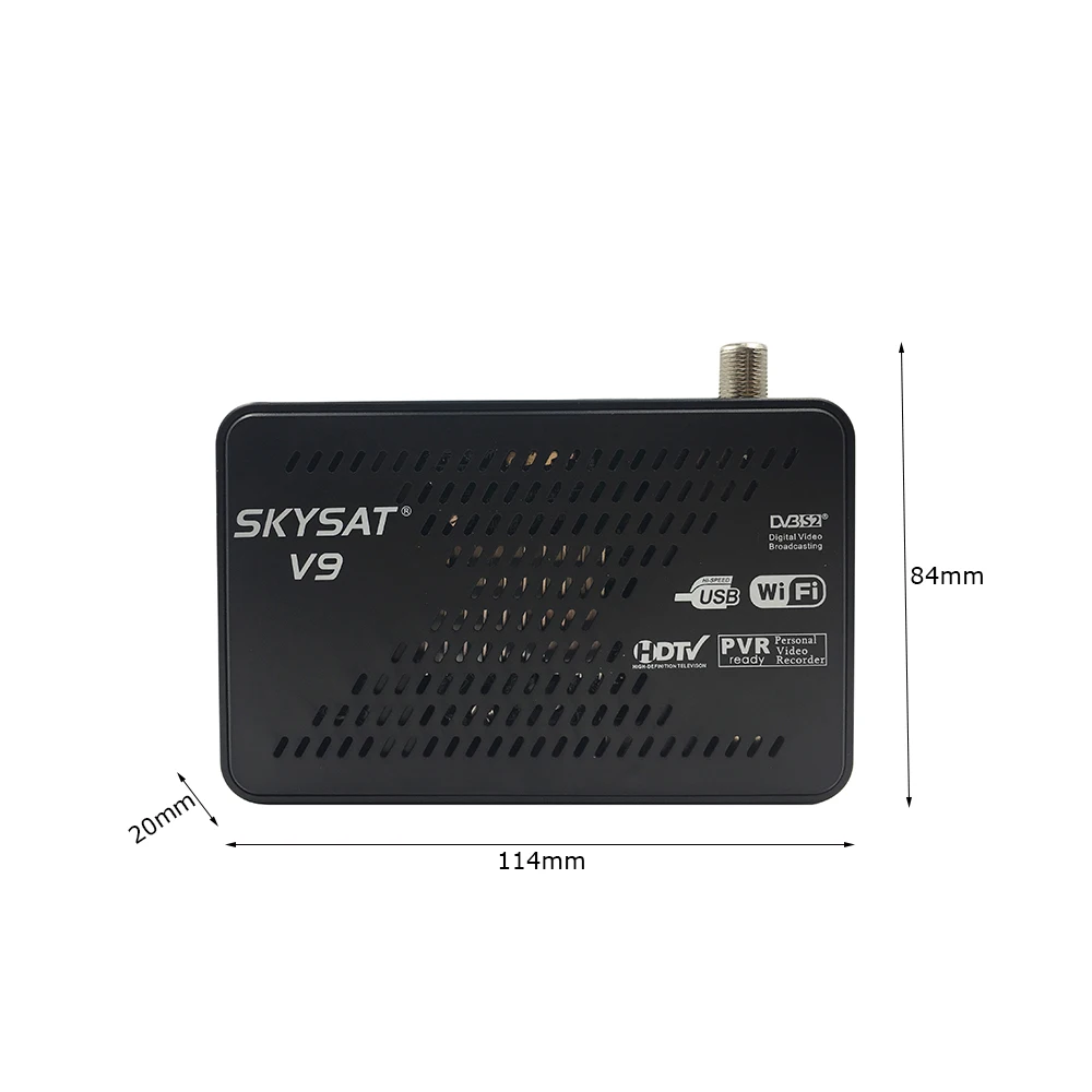 [4 шт.] DVB S2 спутниковый ресивер SKYSAT V9 поддержка Ccamd сервера hd Newcamd WiFi 3G Youtube PVR PowerVu Biss