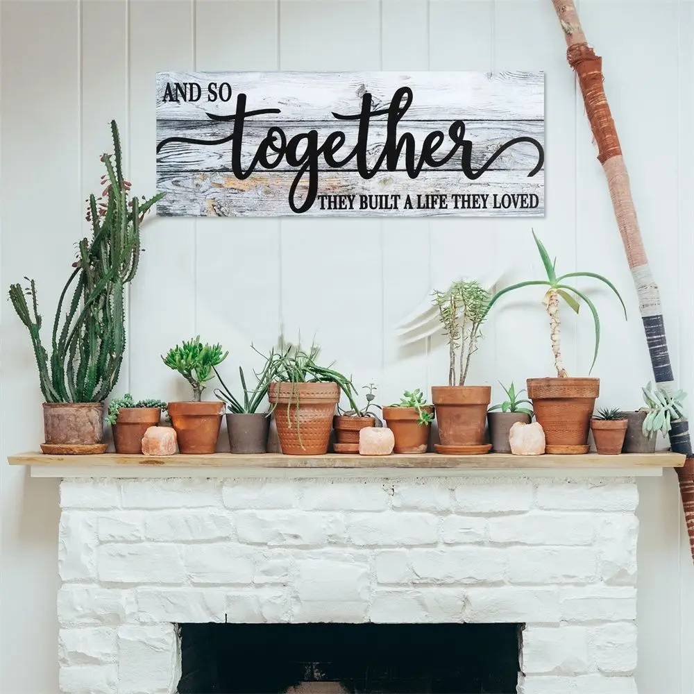 

Деревенский декор, Современная деревенская деревянная вывеска, настенный знак и так далее, они строили жизнь, которая любит деревянный нале...