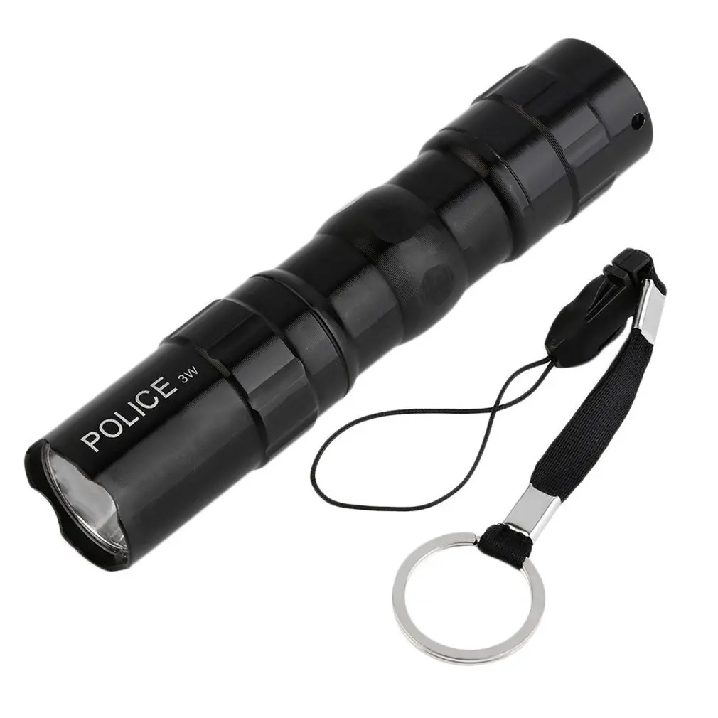 

Portable LED Flashlight Waterproof Battery For Camping Working Light Travel Hiking 3W Ultra Bright Torch Light Lamp