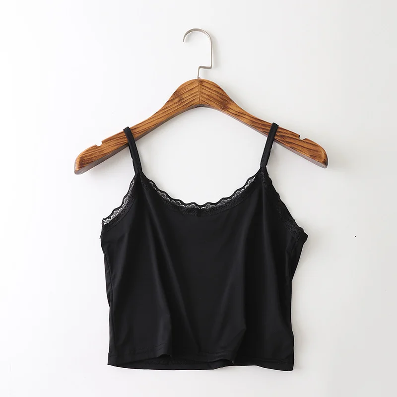 

New Summer Women Tank Top Spaghetti Strap Adjustable Singlets Crop Tops Lace Floal Sexy Casual Camisole Girl Feminino Vest