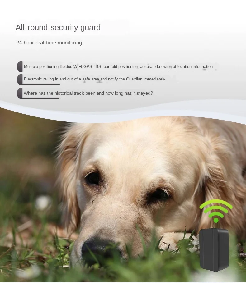 

Pet locator miniature mini GPS locator cat dog tracker multiple working modes