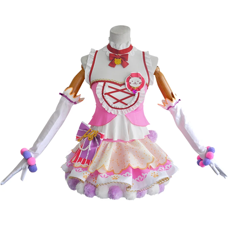 Костюм для косплея из аниме Love Live Cat с двойным конским хвостом |