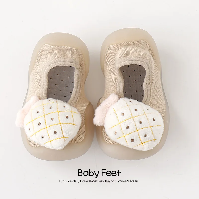 

Boys Girls Toddler Shoes Non-Slip Soft Shoes Cartoon Fruit Toddler Socks Baby No Show Socks Children's Socks Shoes Wholesale