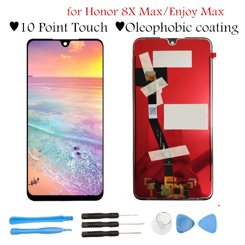ЖК дисплей 7 12 дюйма для Huawei Honor 8X Max сенсорный экран с дигитайзером в сборе Enjoy