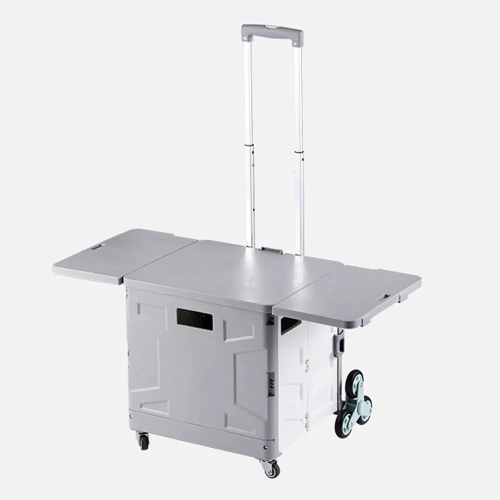 Складная тележка на 4 колеса ручная для продуктов |