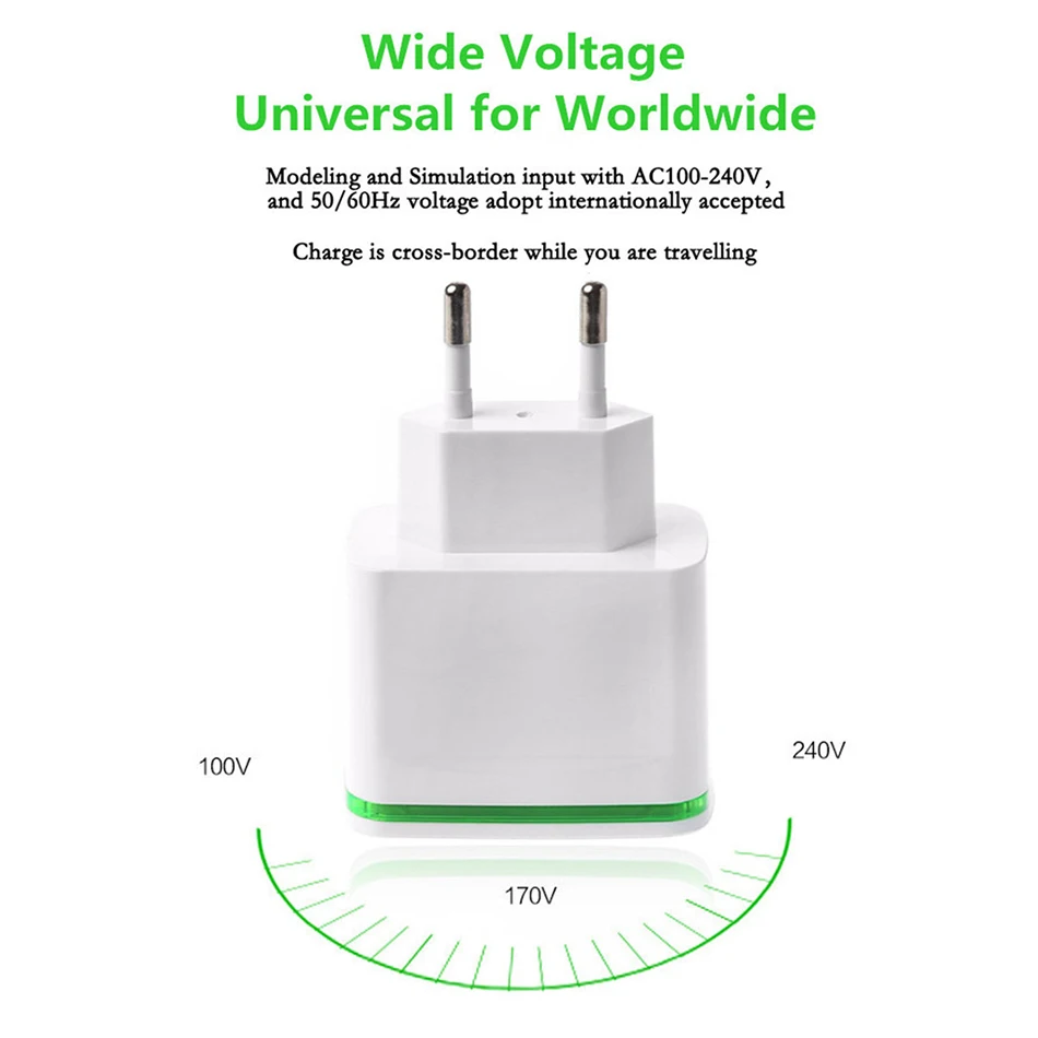 Зарядное устройство для телефона с 4 портами USB 4A Max умное быстрое зарядное