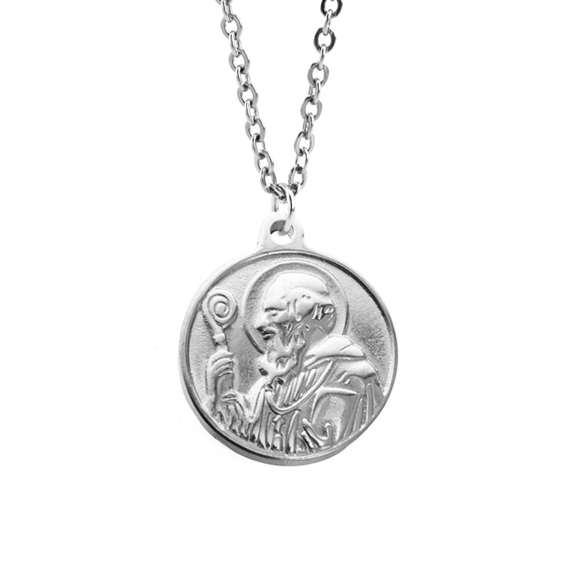 Женское Ожерелье серебряного цвета с подвеской из нержавеющей стали | Ожерелья