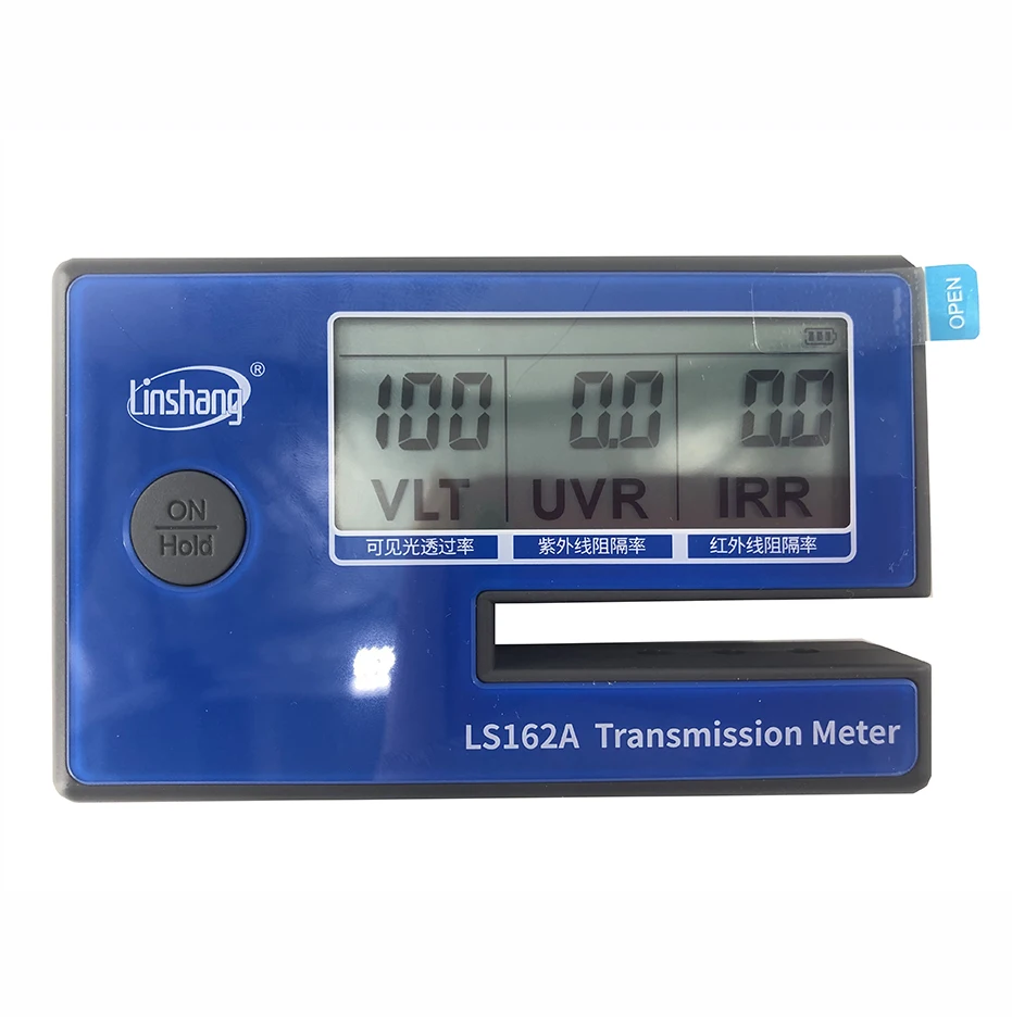 LS162A Тонировка окон измеритель передачи стекла тестер солнечной пленки с видимым