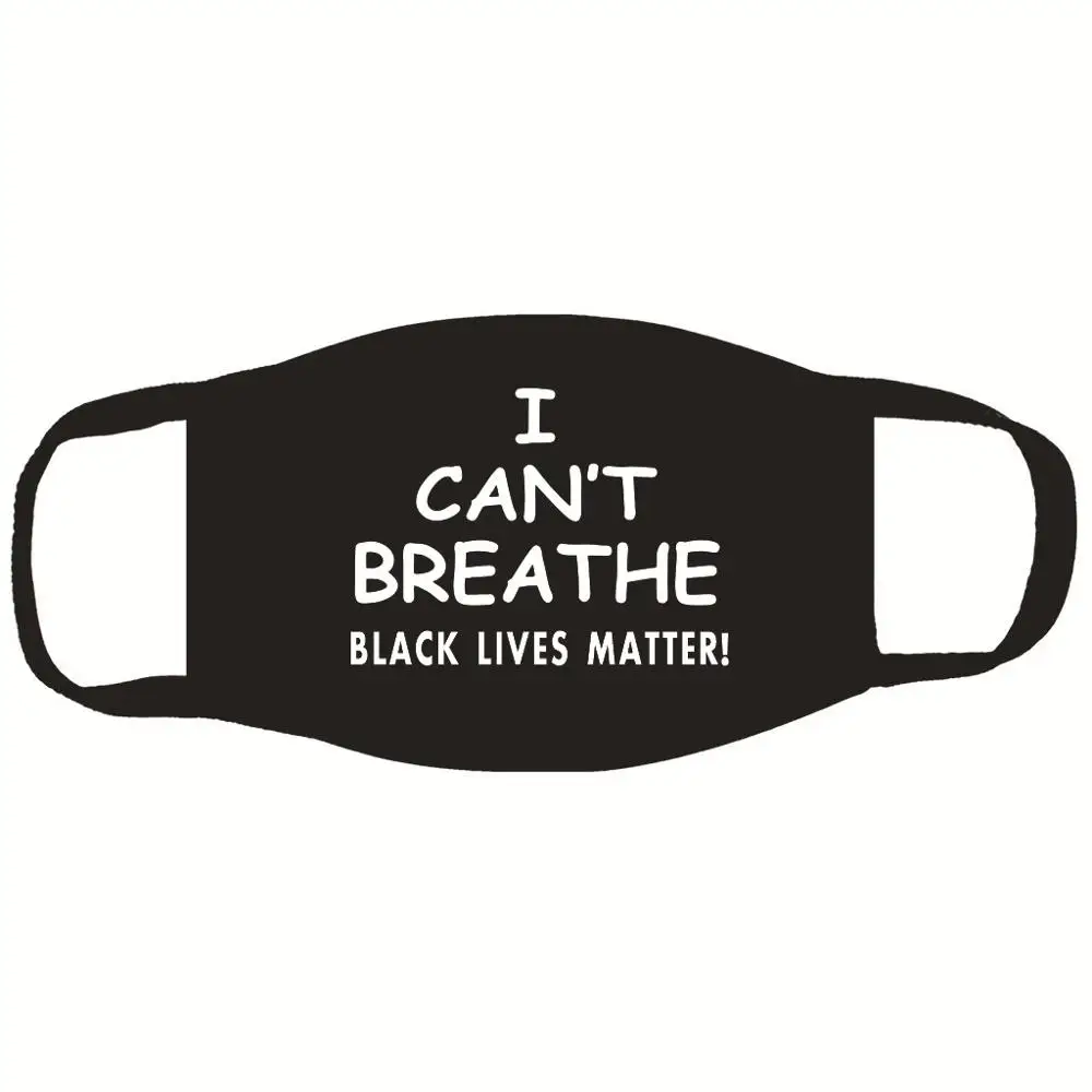 

10pcs/lot Fashion Mouth Face Cant breathe Letter pattern Mask Unique Cute Mask