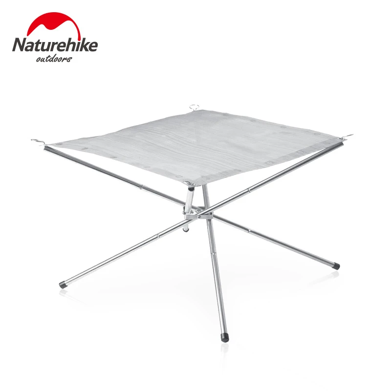 Naturehike Складная огнеупорная стойка напольная плита для барбекю из нержавеющей