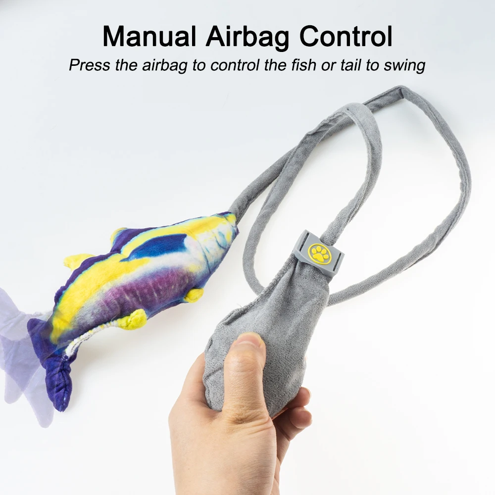 Игрушки для кошачьей мяты в режиме взаимодействия свисающая рыба и хвост с