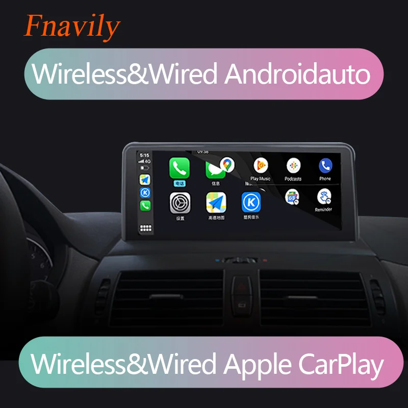 저렴한 Fnavily 안드로이드 10 자동차 라디오 BMW X5 E70 X6 E71 CCC 멀티미디어 네비게이션 라디오 스테레오 무선 CarPlay GPS 와이파이 5G 10.25