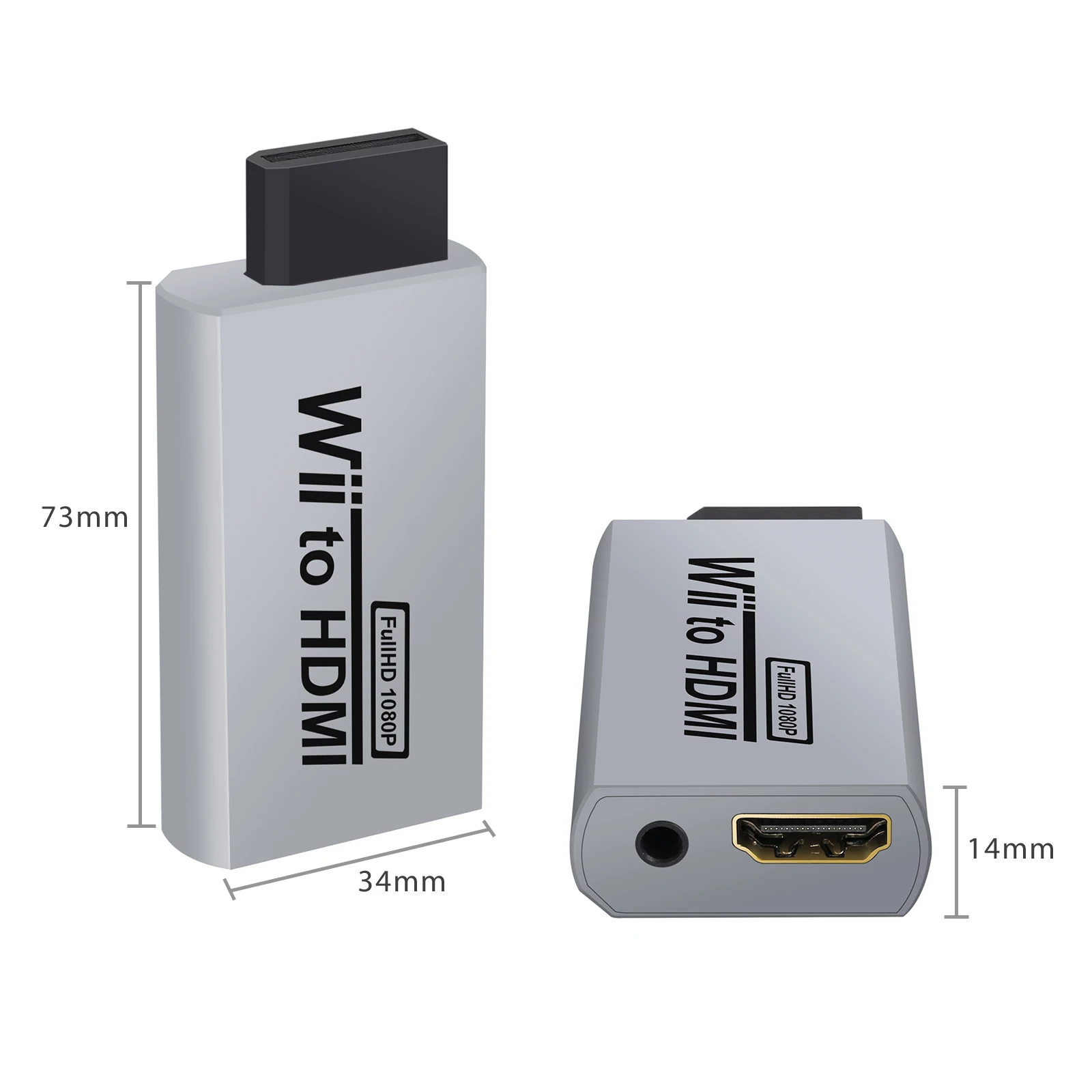 Адаптер LiNKFOR Wii в HDMI совместимый преобразователь для сигнала 720p и 1080p аудио видео