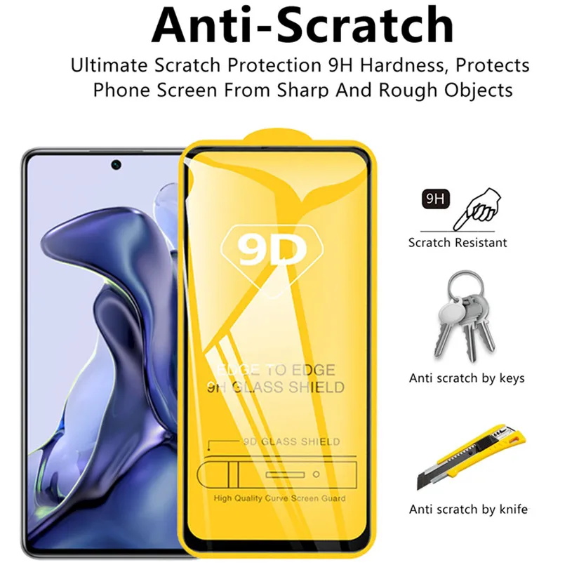 Protective Glass Xiaomi 11 Lite 5G NE Mi 11T Pro Tempered Glass Mi 11 Lite 11i Screen Protection Mi 11Lite Xiaomi 11T 11 T Pro