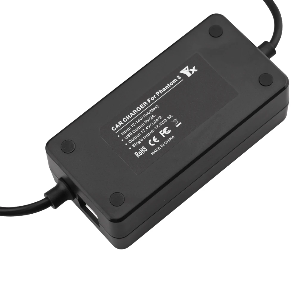 Автомобильное зарядное устройство для DJI Phantom 3 Батарея пульт дистанционного