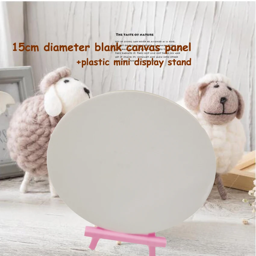 

Mini Simple Painting Set With Blank Circular Or Square Sketchpad And 6color Acrylic Pigment For Retail Or Wholesale Gift Sets