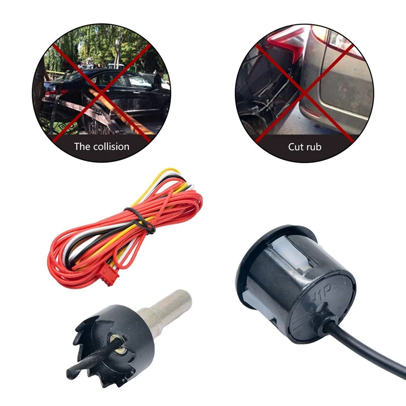 Автомобильный ЖК датчик парковки комплект двухъядерный передний и задний