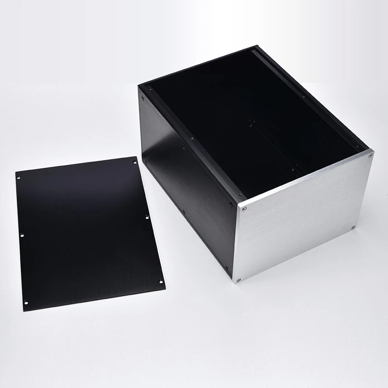 

Vogue 231.5*170*311mm All Aluminum Oxidation Amplifier Chassis Enclosure Box House DIYFull Blank Amplifier Case Shell With Feet